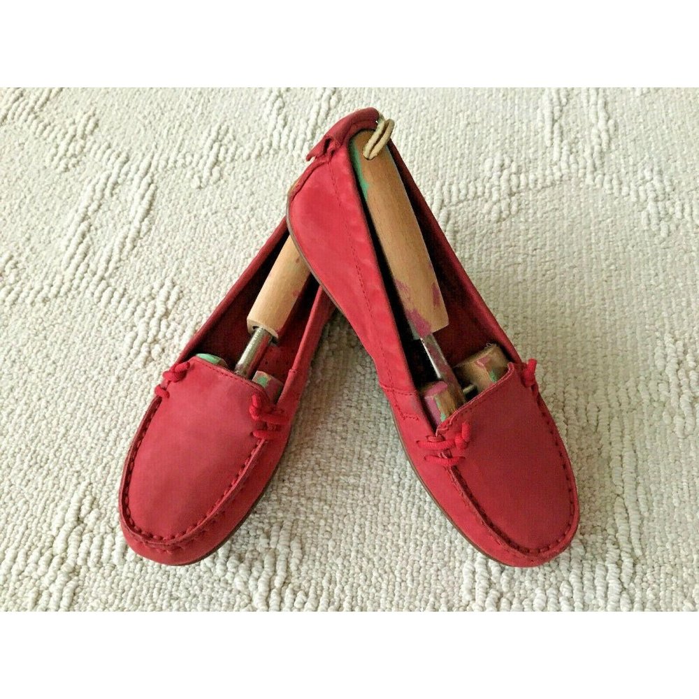 COPY - Hush Puppies Women's Ceil Slip On Moc Flats Red 6